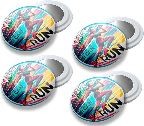 Pack of 4 Magnetic Race Bib Holders with Waterproof Pouch – 0.7 in Running Bib Magnets for Marathon, Triathlon & Trail – Secure No-Pin Bib Attachment (USA) in Kuwait