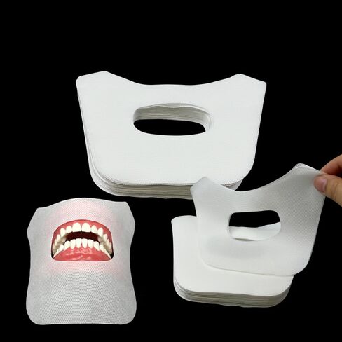 Disposable Dental Mouth Protection Pads, YOUYA DENTAL 100Pcs/Pack Dental Cloth Saliva Pads Towel Cheek Protection Pad Dental Face Gauze Mouth Mask Non Woven Mat for Dental Procedures Teeth Whitening in Kuwait