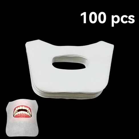Disposable Dental Mouth Protection Pads, YOUYA DENTAL 100Pcs/Pack Dental Cloth Saliva Pads Towel Cheek Protection Pad Dental Face Gauze Mouth Mask Non Woven Mat for Dental Procedures Teeth Whitening in Kuwait