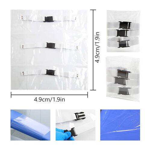 4Pcs Dental Chair Foot Cover Pad Waterproof Washable Clinic Unit Chair Protection Supplies with Elastic Bands for Clinic,Beauty Salon,etc(18.8"W x 17.1"L) in Kuwait