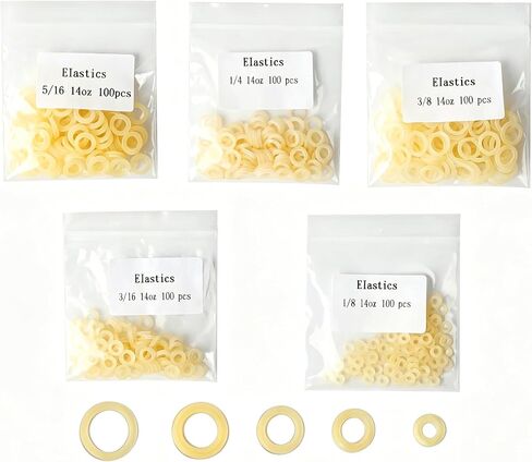 500Pcs Orthodontic Elastics 14Oz, 100Pcs/Pack Orthodontic Rubber Bands, Extraoral Elastic Bands Latex Dental Rubber Bands，14Oz 1/4 in Kuwait