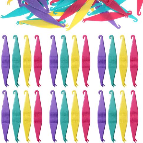 100 Pcs Braces Rubber Band Tool, Colorful Elastic Dental Placer, Disposable Rubber Bands Placer for Women, Men in Kuwait
