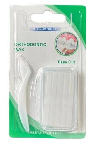 Orthodontic Wax for Braces – Dental Relief Wax, Easy Cut Strips for Braces, Clear Teeth Wax for Irritation & Gum Protection in Saudi Arabia