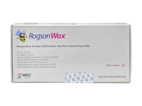 Rogson Wax (Base Plate, Set Up & All Purpose Medium Pink Wax) 0.5lb. in Kuwait