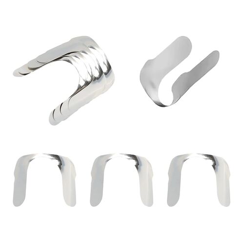 Dental Anterior Matrix Bands Curvature Matrix Bands for Proximal Anterior Restoration Materials Dentistry Oral Material（12Pcs） in Kuwait