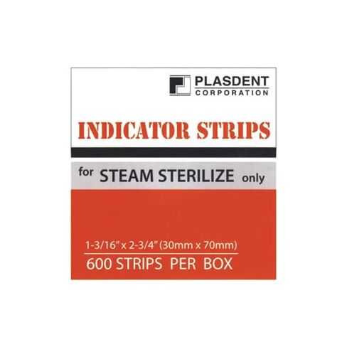 Plasdent IDS30-70 Indicator Strips Steam Sterilize 1 3/16 X 2.75 600/Pk in Kuwait