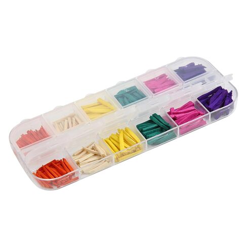 Dental Fixing Wooden Wedges Disposable Materials for Dental Restoration for Matrices Dental Matrix Wedges Gap Colorful Wood for Dental Restoration 300 Pcs/Box in Kuwait