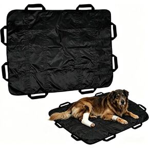 Dog Stretcher for Large Dogs, Portable Foldable Emergency Pet Gurney, Heavy-Duty Oxford Fabric Rescue Sling with 8 Handles, Lightweight for Stairs & Outdoor, 300 lbs Capacity, 48x30 Inches in Kuwait