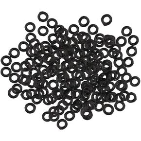200 Pieces Shaft Tip Gasket Grommets 2BA Aluminum Rubber 2mm Barrel Washer for Securing Tightening Stem Accessories in Kuwait