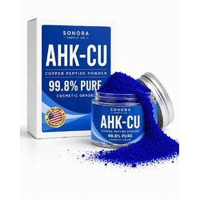 AHK-CU Powder - 99.8% Pure AHK-CU Peptide Powder - Raw Bulk Cosmetic Grade AHK-CU - US Seller - High Purity Raw AHK-Cu to Formulate Cosmetic Products and Preparations - Cosmetic Grade in Kuwait
