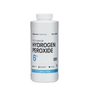 Blubonic Industries 6% بيروكسيد الهيدروجين من الفئة الغذائية - FCC H2O2، أكسجين نقي وماء، 16 أونصة سائلة in Kuwait