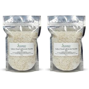 Soapeauty Sodium Cocoyl Isethionate Noodles for Skin & Hair Care - SCI Natural Surfactant Used for Making Bubble Baths, Bath Bombs, Shampoo Bars (16 oz) in Kuwait