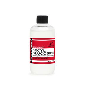 Decyl Glucoside Surfactant 8 fl oz, Cosmetic Grade Plant-Based Nonionic Surfactant, Mild Sulfate-Free Foam Booster for Shampoo, Body Wash, Sensitive Skin Cleanser in Kuwait