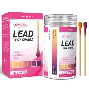 Accurate Lead Test Kit, 30 Swabs, Upgraded Formula Lead Paint Test Kit, Enhanced Detection for Dishes, Paint Cups, Ceramics, and More Surfaces | Results in 30 Seconds | in Kuwait