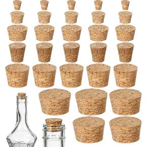 30Pcs Mini Corks, Small Corks for Crafts and Bottles, Assorted Sizes for DIY & Laboratory Use (Airtight Sealing) in Kuwait