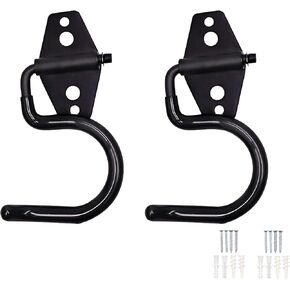 Heavy Duty Rafter Hooks for GarageWall Mount Garden Tool Organizer for Garage, Mop and Broom Holder, Yard Tool Storage Rack for Rake, Shovel, Spade, Mop, Broom (Black) in Saudi Arabia