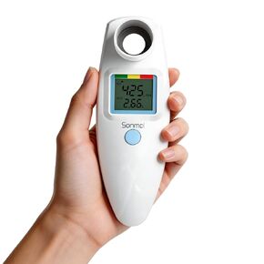 Sonmol Digital Peak Flow Meter, FEV1 & PEF Respiratory Monitor | Accurate & Pre-Calibrated • Portable Design • Manual App Tracking in Saudi Arabia