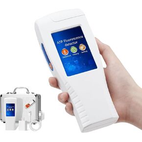 Handheld ATP Fluorescence Detector, Portable ATP Tester Meter with 15s Rapid Testing, 0-999,999 RLU High Precision ATP Meter, Surface Hygiene Monitoring for Restaurants, Hospitals, Food Processing in Kuwait