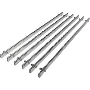 Blütezeit Galvanized Steel Gear Rack 8mm Thickness 3.28ft 4 Pieces Including Mounting Hardware Total 13.12 Feet Teeth Track for Sliding Gate Operator in Kuwait