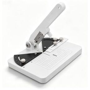 Manual Miter Cutter & Angle Cutting Station for Plastic & Wood, 0-45° Adjustable with Protractor, Guide & Locking Knob for Precise Cuts in Saudi Arabia