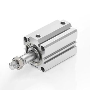 SDA20X100S-B SDA Pneumatic Thin Air Cylinder 20MM Threaded Pistion Rod Bore X 100MM Stroke Aluminum Alloy Double Acting Pneumatic Compact Cylinder for Pneumatic and Hydraulic (with Magnetic Ring) in Kuwait