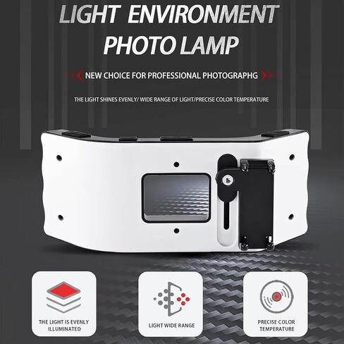 Dental Mobile Phone Fill Light, Mobile Dental Photography Light, Teeth Shooting Fill Light, 6000-6500K Adjustable & 3 Group Lights Adjusted Independently, for Clinic, Photography Studio in Saudi Arabia