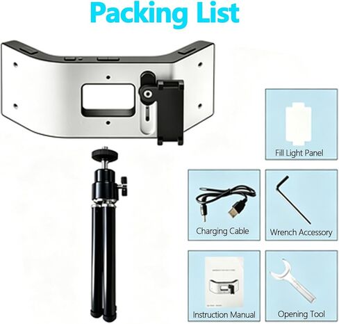Adjustable Dental Photography Light, LED Photography Light kit with mini Tripod, Adjustable Brightness for Dentists, clinics, and Cosmetic Photography. in Kuwait