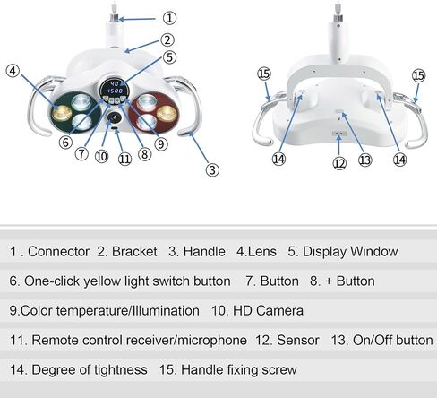 مصباح إضاءة تشغيل بشاشة عرض رقمية LED عن طريق الفم مع تسجيل فيديو بكاميرا بدقة 4K Full HD in Kuwait