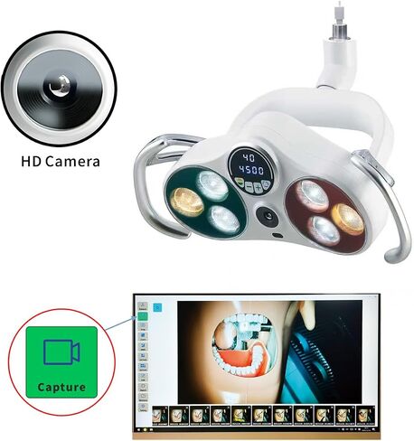 مصباح إضاءة تشغيل بشاشة عرض رقمية LED عن طريق الفم مع تسجيل فيديو بكاميرا بدقة 4K Full HD in Kuwait
