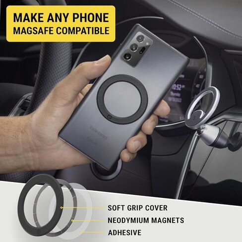 Scosche MDMRK2-XCES0 MagicMount Magnetic Replacement Plate Kit for iPhone 11, 11 Max and Google Pixel 4/4 XL in Kuwait