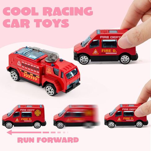 JOYIN 28 Pack Valentines Party Gift Cards with Mini Construction Vehicle Toy Set for Kids Valentine's Classroom Exchange Prizes in Kuwait