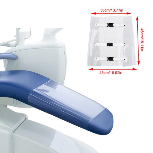 Dental Chair Foot Pad with Adjustable Elastic Straps Dustproof Clear Protective Cover for Portable Tattoo Chair Folding Massage Bed Portable Massage Table Clinic Dental Unit Chair in Kuwait