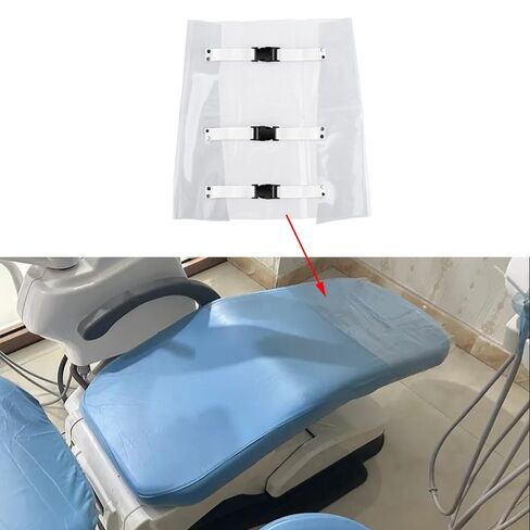 Dental Chair Foot Pad with Adjustable Elastic Straps Dustproof Clear Protective Cover for Portable Tattoo Chair Folding Massage Bed Portable Massage Table Clinic Dental Unit Chair in Kuwait