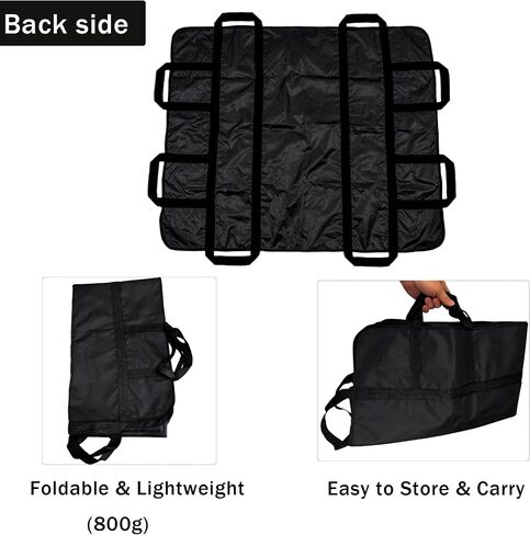 Dog Stretcher for Large Dogs, Portable Foldable Emergency Pet Gurney, Heavy-Duty Oxford Fabric Rescue Sling with 8 Handles, Lightweight for Stairs & Outdoor, 300 lbs Capacity, 48x30 Inches in Kuwait
