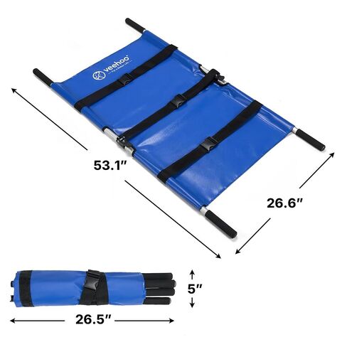 Veehoo Dog Stretcher for Large Dogs, Aluminum Alloy Portable Dog Transport Stretcher with Safety Straps, Non-Slip Handles, Waterproof Fabric, for Outdoor Rescue, Senior Dogs, or Hip & Joint Care in Kuwait