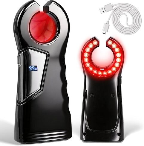 Vein Finder for IV Access & Phlebotomy, Handheld Red LED Vein Finder Light for Nurses, 1-99 Adjustable Brightness, Rechargeable Vein Viewer with Digital Display, Portable Vein Locator Device, Black in Kuwait