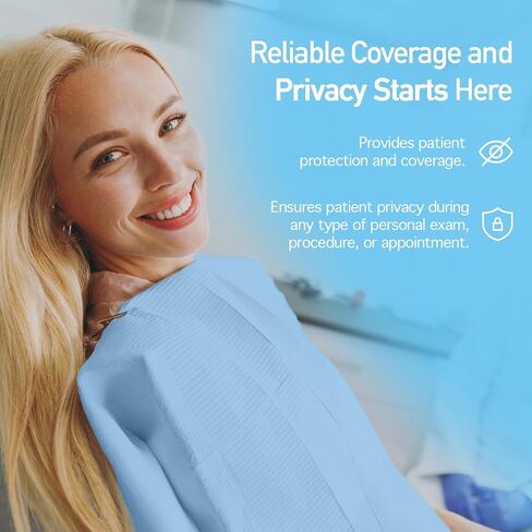 Dynarex Disposable Drape Sheets - 40" x 60" (Case of 100), Blue, 2-Ply Tissue Paper for Patient Privacy, Exams, and Procedures in Kuwait