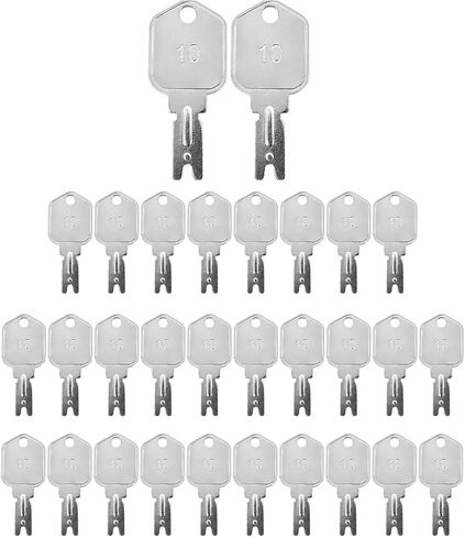 30-Pack Heavy Equipment Ignition Keys: Universal 166 Key Compatible with Clark, Yale, Hyster, Komatsu, Crown Forklifts & More in Kuwait