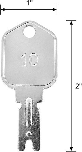 30-Pack Heavy Equipment Ignition Keys: Universal 166 Key Compatible with Clark, Yale, Hyster, Komatsu, Crown Forklifts & More in Kuwait
