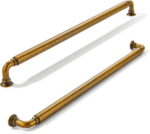 khtumeware 10-Pack Champagne Bronze Heavy-Duty Solid Cabinet Pulls, 5 Inch (128mm) Hole Center, Satin Brass Drawer Pulls, Cabinet Hardware, Suitable for Kitchen Cabinets, Bathrooms and Dressers in Kuwait