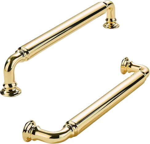 khtumeware 10-Pack Champagne Bronze Heavy-Duty Solid Cabinet Pulls, 5 Inch (128mm) Hole Center, Satin Brass Drawer Pulls, Cabinet Hardware, Suitable for Kitchen Cabinets, Bathrooms and Dressers in Kuwait