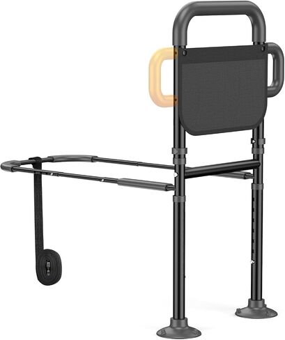 Bed Rails for Elderly Adults Safety – Adjustable Height Bed Assist Rail for Seniors, 400lb Capacity, ASTM Approved, Non-Slip Handle, Fixing Strap & Storage Pocket (Twin/Full/Queen/King) in Kuwait