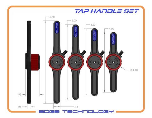 59-000 - Tap Handle Set, Low Profile Alloy Steel Tap Handles for Hand Tapping on a Milling Machine, Fits #0–1/4" and M1.6–M6.3, Works with Tap Guide in Kuwait