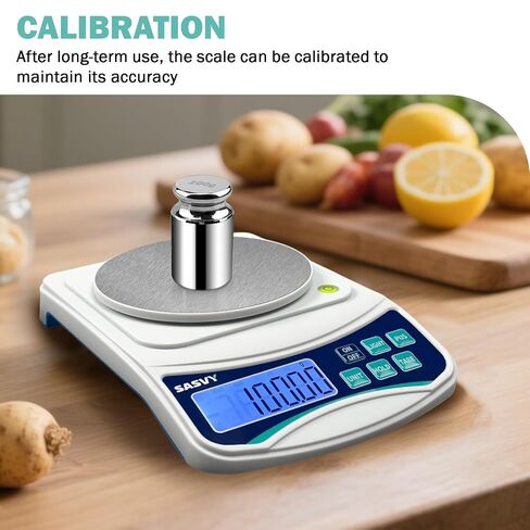 مقياس مختبر رقمي 1000 جرام × 0.01 جرام أونصة/جم/CT/DWT/tl/gn/ozt ميزان تحليلي إلكتروني دقيق لمقياس علمي لمطبخ مجوهرات المختبر، يتضمن وزن 100 جرام وبطاريتين AAA in Kuwait