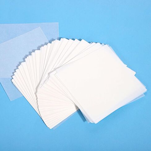 500 Pcs Weighing Paper, Laboratory Sample Weigh Papers 4 x 4 Inches Non Absorbing, Non Stick High Gloss Weigh Papers Cellulose Weighings Paper for Scale Measurement Samples Transfer in Kuwait