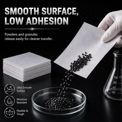 Weighing Paper 500 Sheets, 4 x 4 Inches Laboratory Sample Weighing Paper for Scale Measurement & Samples Transfer in Kuwait