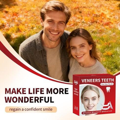Veneers Teeth for Women and Men, Tooth Temporary Replacement Kit, Nature and Comfortable-3 in Kuwait