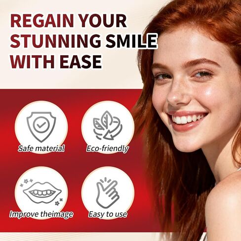 Veneers Teeth for Women and Men, Tooth Temporary Replacement Kit, Nature and Comfortable-3 in Kuwait
