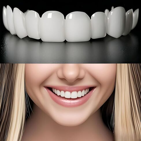 2 Pairs Veneers Teeth for Woman and Man，Comfort Fit Whitening | Smile Beautiful Snapping instants in Kuwait