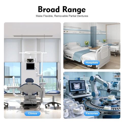 Dental Flexible Denture Machine, 400W 110V Laboratory Equipment Invisible Denture Injection Molding Machine Electric Digital Display Dental Injection System Heater Dental Tool for Clinics Factories in Kuwait